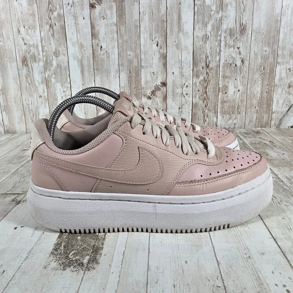 Nike Court Vision Alta‎ Womens Rose Whisper Pink Platform Sneakers DM0113-600 9
